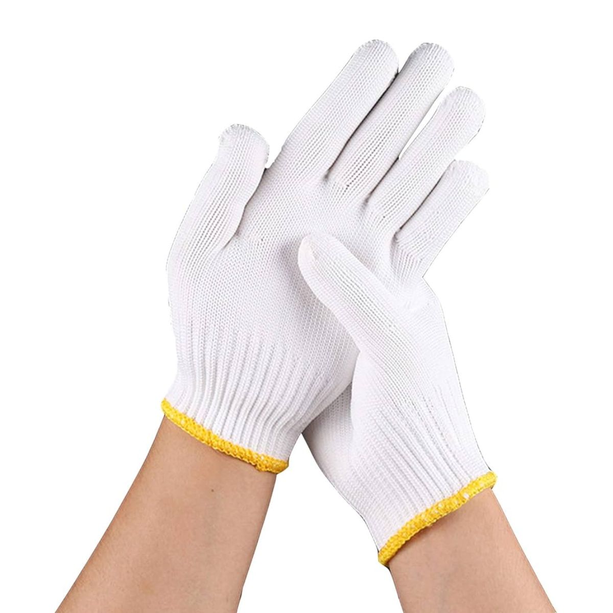 650GM String Knit Cotton-Polyester Safety Gloves - 1 Dozen - Image 2