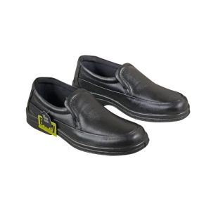 Buy Burly Without Lace Steel Toe Safety Shoes at Zeroxh Chemicals. Slip-on convenience, professional black finish, and impact protection.