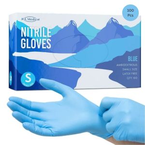 Buy Nitrile Examination Gloves at Zeroxh Chemicals. Latex-free, powder-free/powdered, textured fingertips, 100pcs/box. Medical grade.