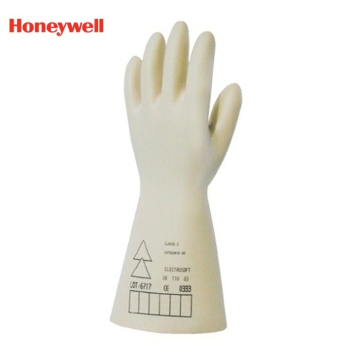 Buy Honeywell Electrosoft Class 2 Gloves at Zeroxh Chemicals. 17,000V AC protection, RC rated, and 2.3mm thickness. High-voltage safety.