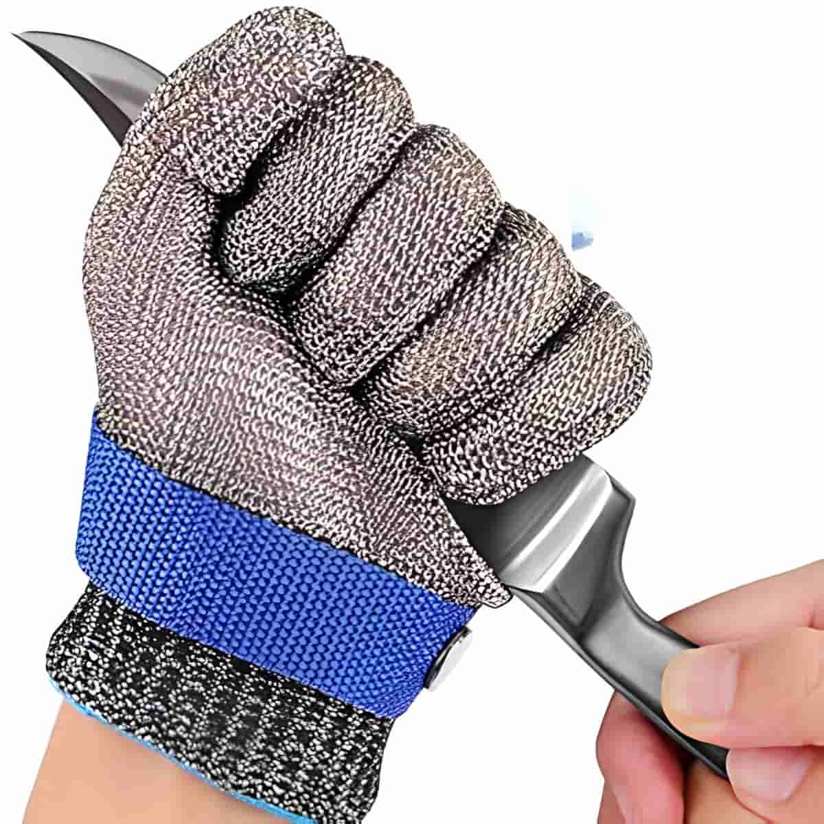 Buy Stainless Steel Mesh Safety Gloves at Zeroxh Chemicals. Level 5 cut protection, food-grade 316L steel, and adjustable fit. Maximum safety.